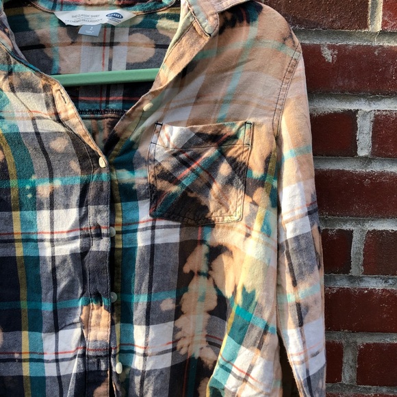 Handmade Acid wash Old Navy flannel - Picture 3 of 3